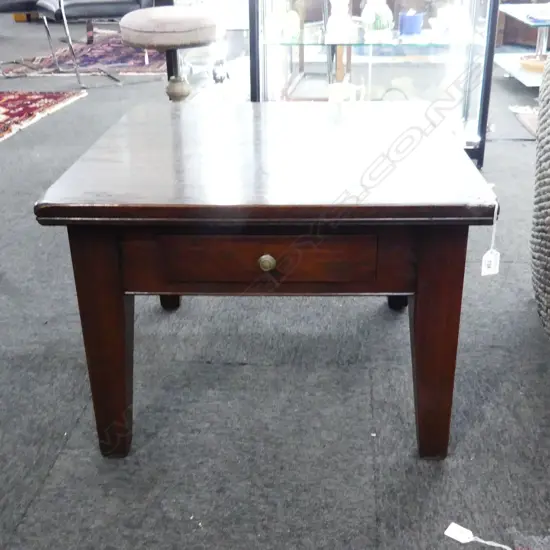 MODERN WOODEN SIDE TABLE w. 1 DRAWER 600x600x435mm