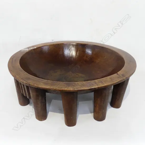 LG VINTAGE WOODEN KAVA BOWL 420mm dia