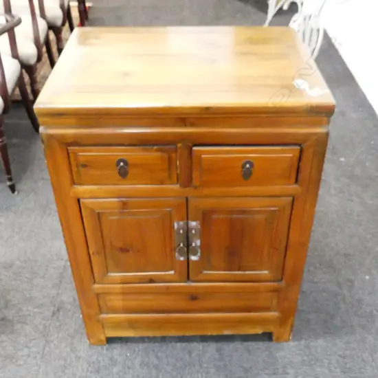 CHINESE SIDE CABINET 2 DOORS 2 DRAWERS 650 x 480 x 860mm