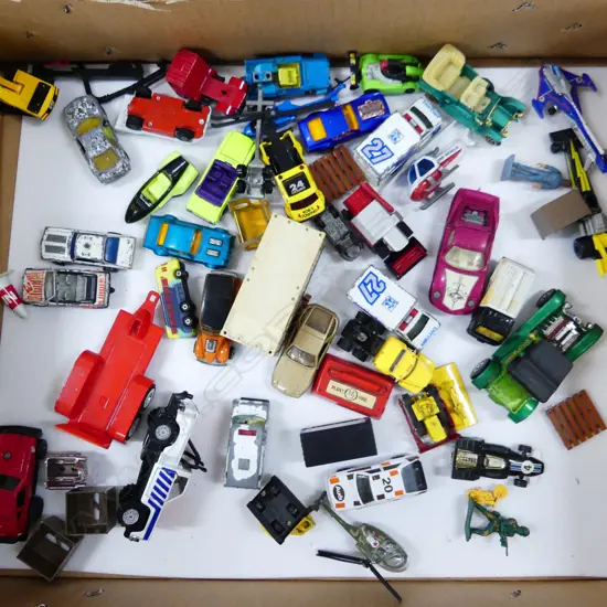 TRAY OF DIE CAST TOYS 30+