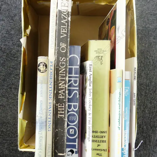 BOX LOT ASST. ART BOOKS