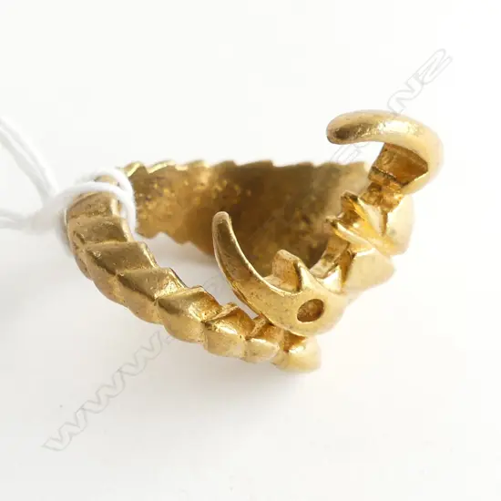 LG BRASS SCORPION  RING (COSTUME