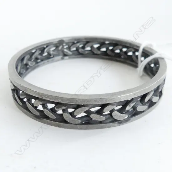 JEORG JENSEN DENMARK PEWTER BANGLE 65mm int. dia.