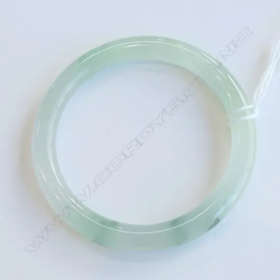 PALE JADE BANGLE 50mm int. dia.  REPAIRED