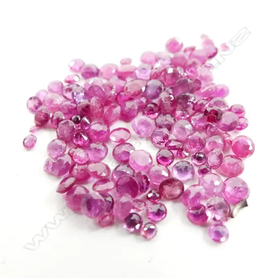 BAG 10CT FACETED RUBIES 