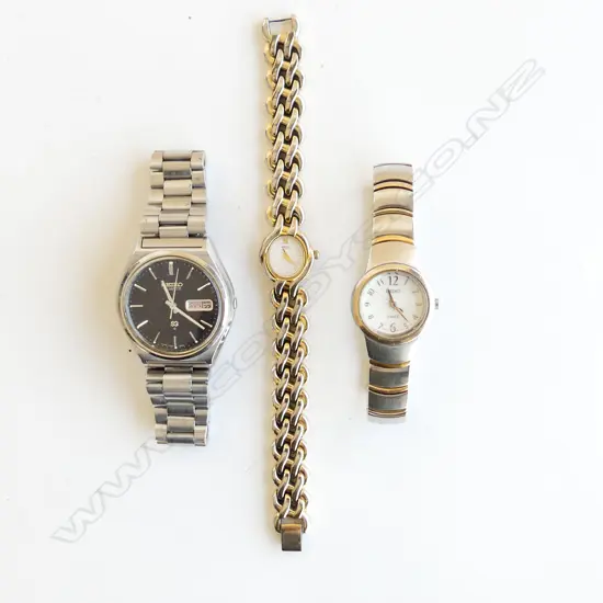 SEIKO WATCHES, 2 LADIES, 1 GENTS QUARTZ,  ALL WORKING