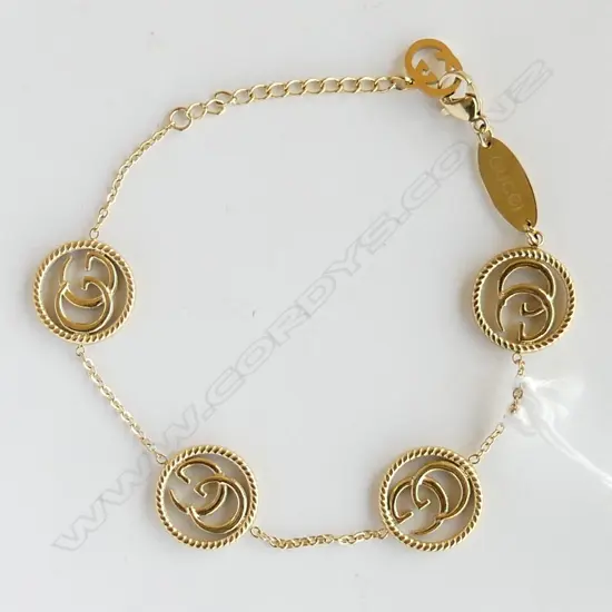 GOLD GILT FAUX GUCCI BRACELET 