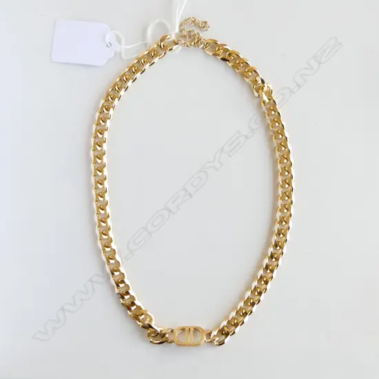GOLD GILDED FAUX CD COSTUME JEWELLERY CHAIN