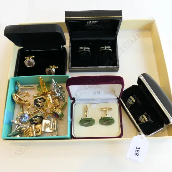 13 PRS ASST. NOVELTY CUFFLINKS (4 BOXED)
