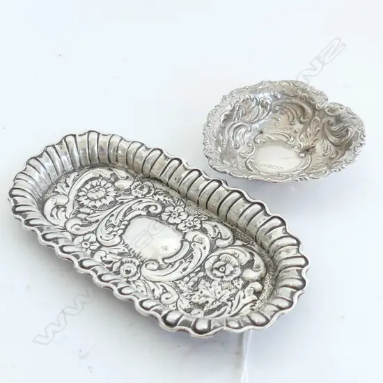 2 S/SILVER PIN DISHES 39grms