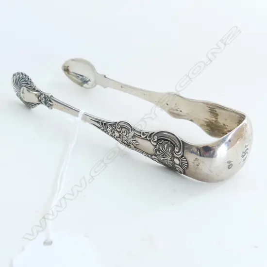 VICT S/SILVER SUGAR TONGS 58grms