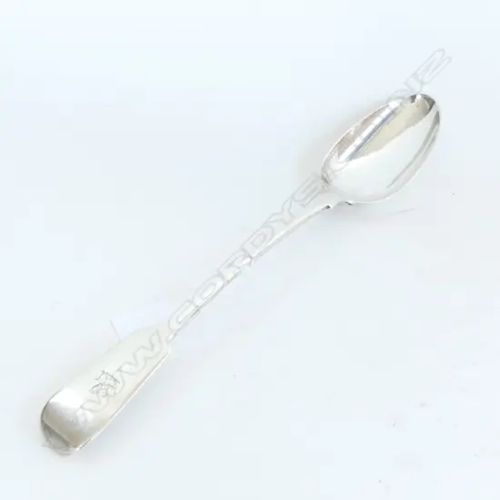 S/SILVER GEO  SERVING SPOON 143grms