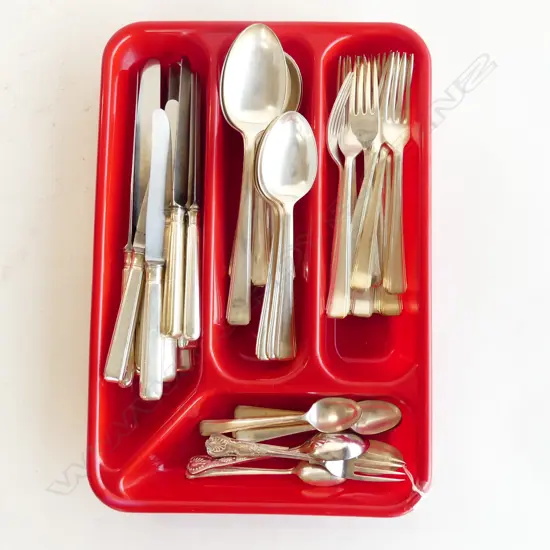 TRAY SILVER PLATE CUTLERY