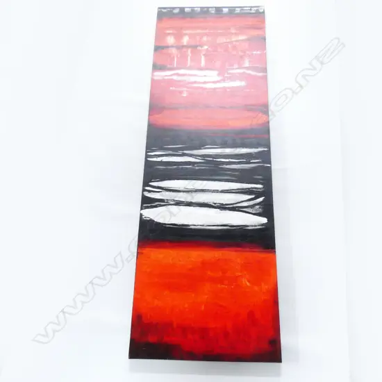 KILIAN BASIA (AUST.) ABSTRACT ACRYLIC ON CANVAS 2012 1520x500mm