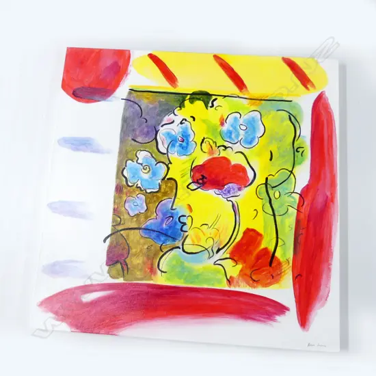 PETER KNOWLES 'AFTER MATISSE' ACRYLIC ON CANVAS 1000x1000mm