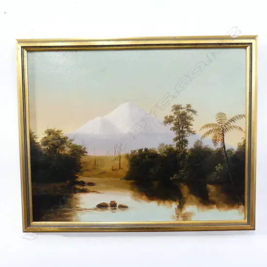 OIL MT EGMONT  UNSIGNED  L540MM H440MM