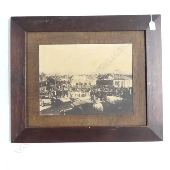 EARLY BLACK & WHITE PHOTO OF BIRKENHEAD. C1920S VIEW FROM ABOVE CURRENT LIBRARY. SIGNED G JASPER . H.295mm W.380mm