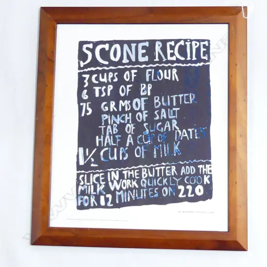 DICK FRIZZEL 'HOT BUTTERED' PRINT 470x400mm