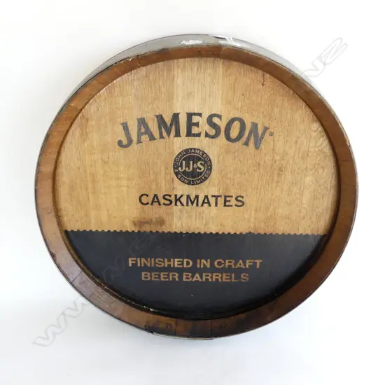 JAMESON WOODEN CASK BARREL END 590mm dia
