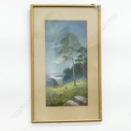 F. ARNOLD 'THE DISTANT LOCK' W/C 400x195mm