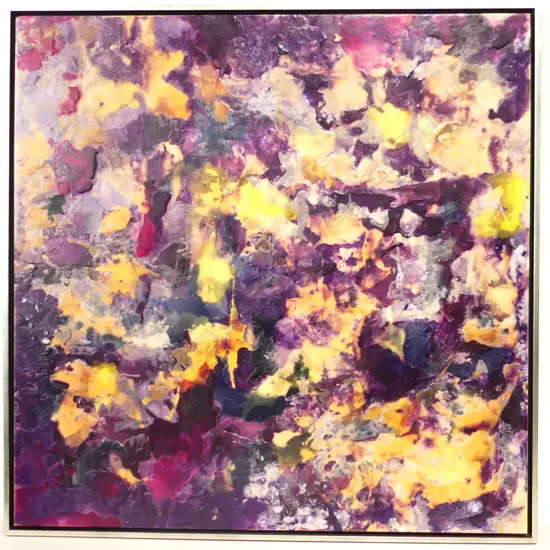 FEDA STREF WAX PIGMENT ON BOARD ‘LE PLAINE’ 2019  1100X1100MM