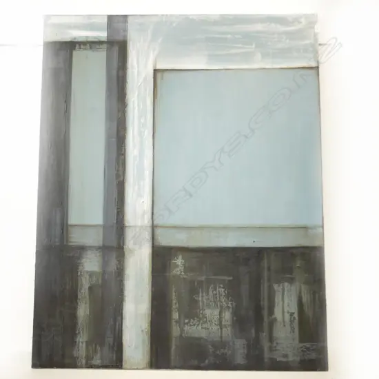 TANIA BOSTOCK, LG ABSTRACT GEOMETRIC OIL ON CANVAS 1520x1220mm