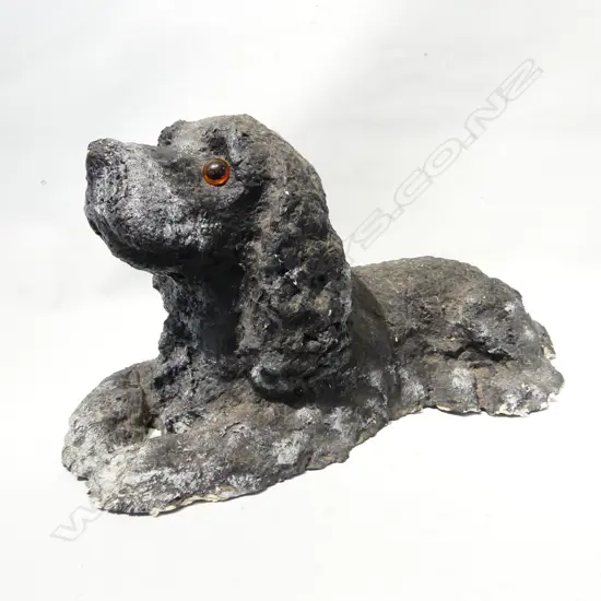 LG BLACK PAPIER MACHE COCKER SPANIEL L. 440mm