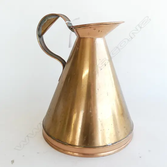 LARGE ANTIQUE COPPER JUG H. 290mm D. 230mm