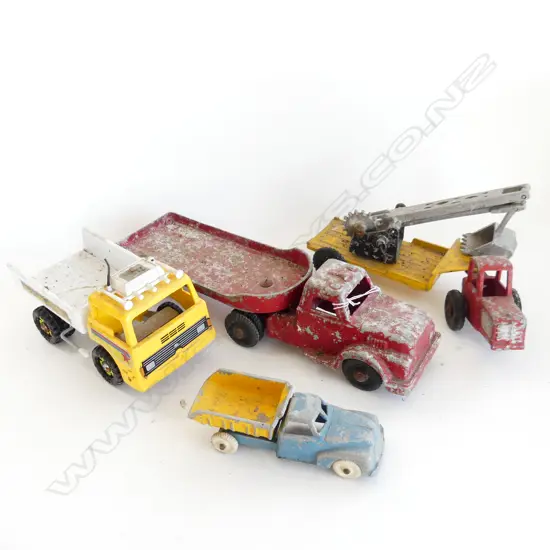 4 VINTAGE FUNHO TOYS 4 DIFFERENT TRUCKS