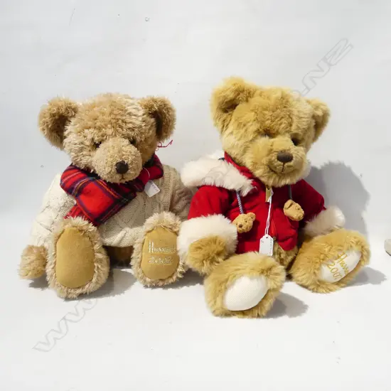 2 HARRODS XMAS BEARS 2007, 2002