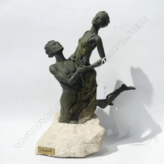 L.M. LAFUENTE BRONZE DANCERS SCULPTURE H. 350mm