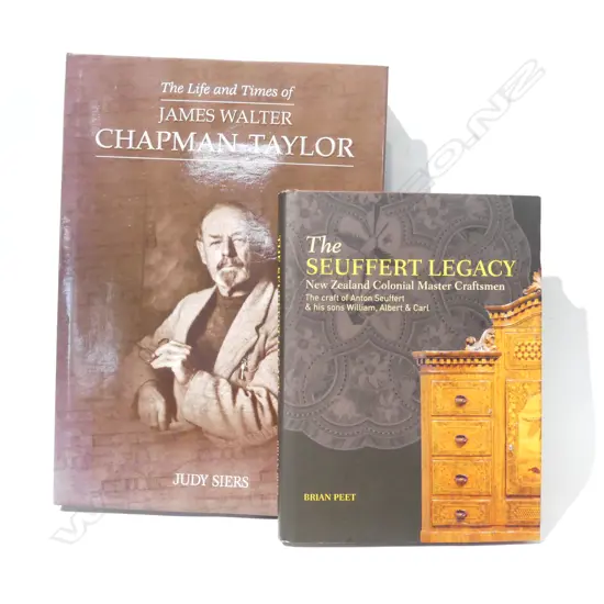 2 BOOKS; SEUFFERT LEGACY - BRIAN PEET, JAMES WALTER CHAPMAN-TAYLOR - JUDY SIERS