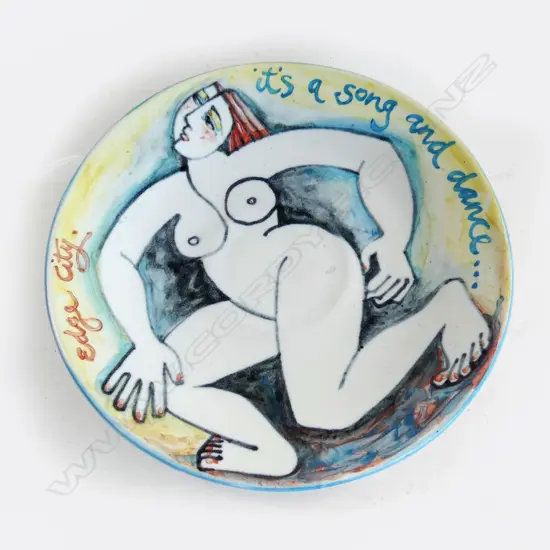 LOUISE RIVE EDGE CITY DECORATIVE PLATE '93 175mm dia
