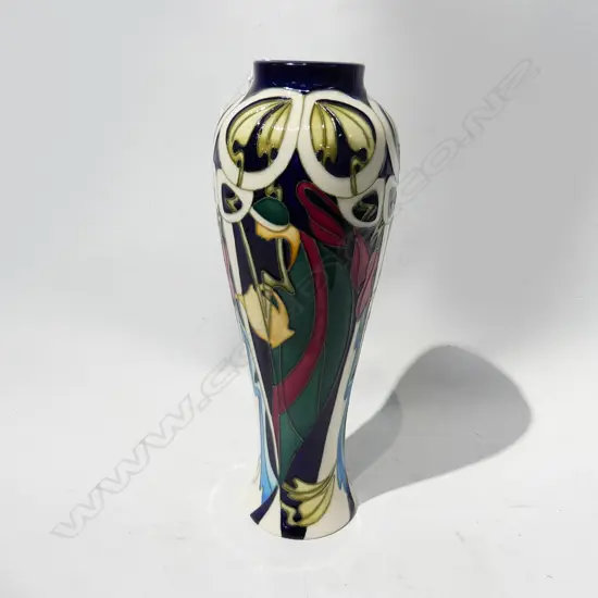 BOXED MOORCROFT VASE  THE WATER GIRL PAT H270MM