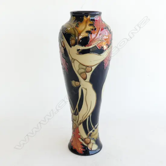 BOXED MOORCROFT VASE NAKED LADY OAK PAT H270MM