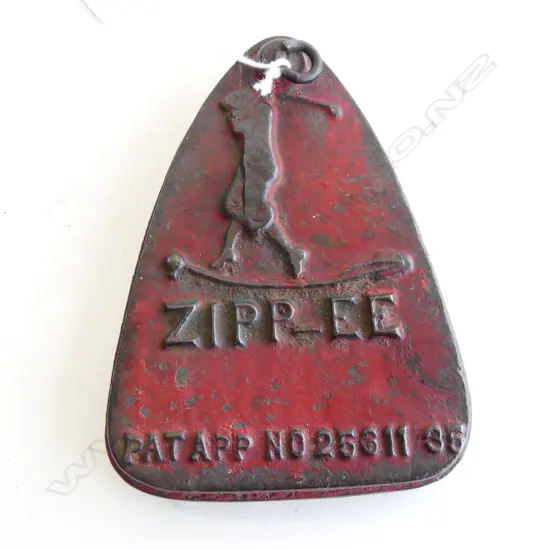 1930’s ZIPP-EE CAST IRON GOLFING PRACTICE WEIGHT TEE PATENT NO. L. 135MM