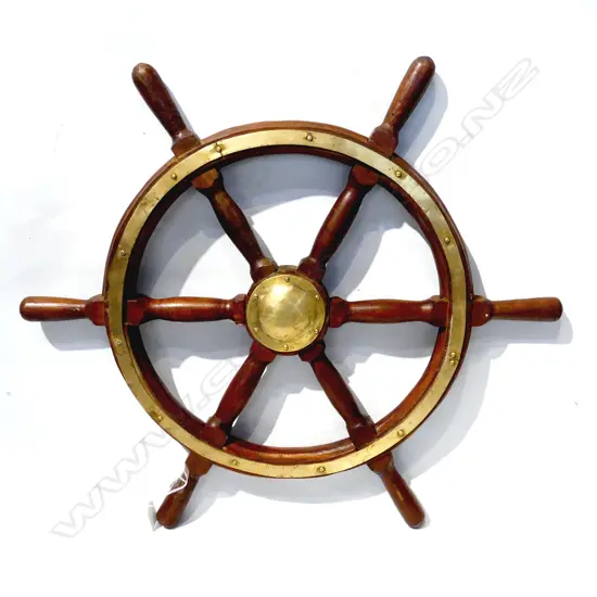 VINTAGE STYLE SHIPS WHEEL 630mm dia
