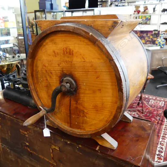 WOODEN BUTTER CHURN H.420mm