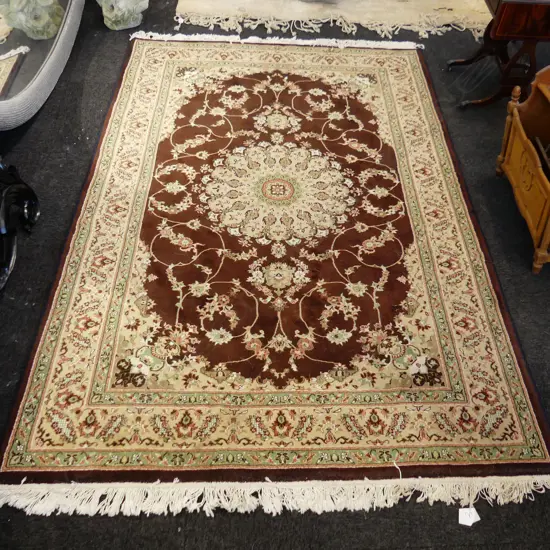 LG IRANIAN MACHINE KNOTTED BROWN RUG 2200x1500 TIDY