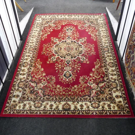 LG RED MACHINED RUG 2310x1600mm