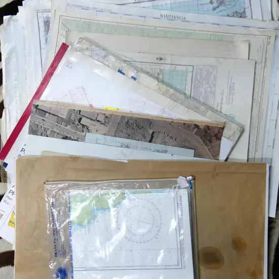 1940’S-60’S NZ TOPOGRAPHICAL MAPS + AUCKLAND TOWN PLANNING DRAWINGS ETC
