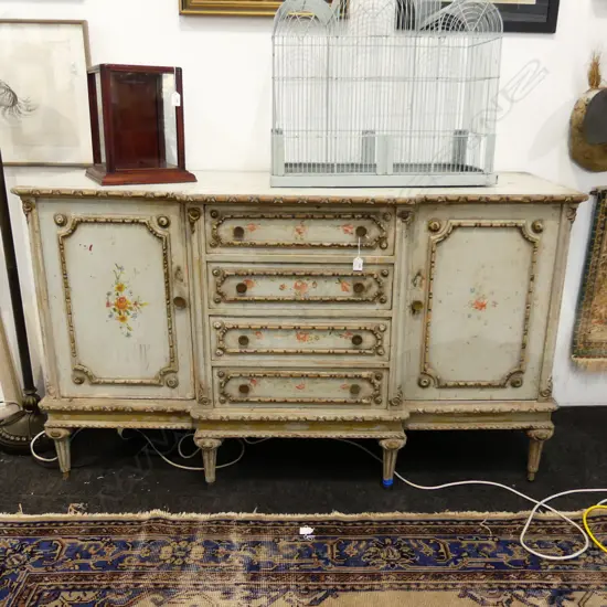 RUSTIC FRENCH STYLE VINTAGE PAINTED SIDEBOARD 1530x545x910mm