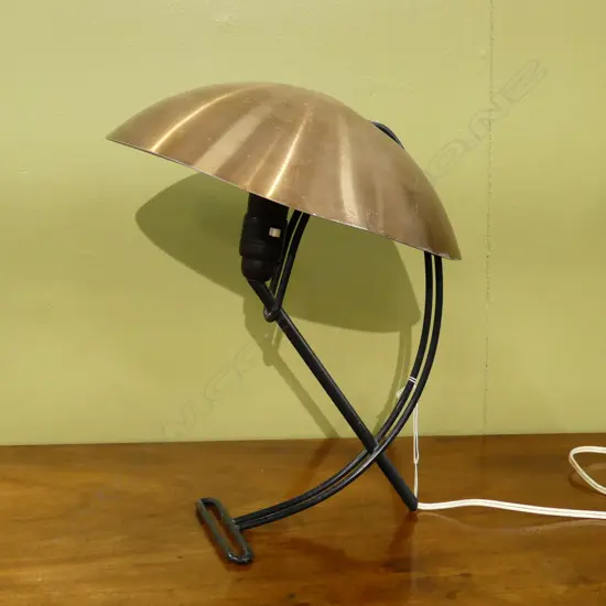 ORIGINAL PHILIPS RETRO TABLE LAMP DESIGNED BY LOUIS KALFF 1957, WORKING ORDER H. 350 mm