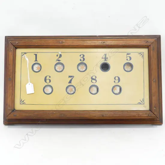VINTAGE WALL MOUNTED SERVANT BELL PULL DISPLAY 310x550mm