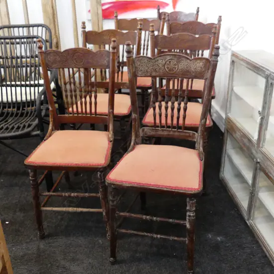 7 CANADIAN SPINDLE BACK CHAIRS