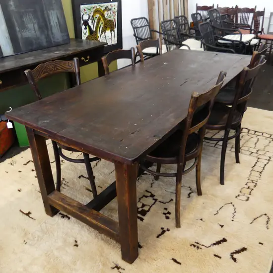 RUSTIC PLANK TOP TABLE 2030x850x735mm