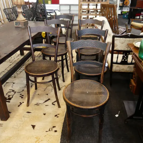6 ANTIQUE BENTWOOD CHAIRS