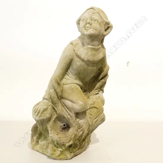 CONCRETE GARDEN PIXIE FOUNTAIN H.510mm