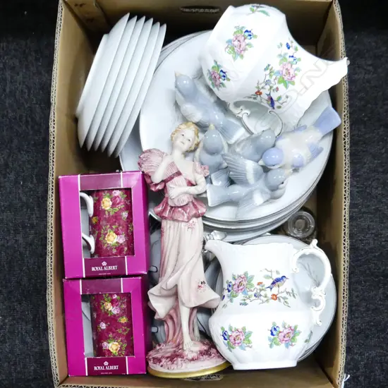 BOX LOT NORITAKE DINNER SET + ASST. CHINA