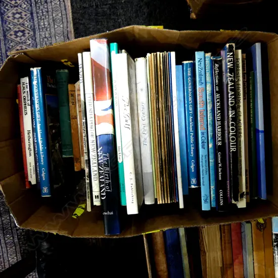 BOX LOT NZ NON FICTION BOOKS